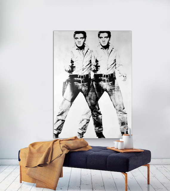 Andy Warhol Double Elvis Canvas Print: Vintage Pop Art, Ready to