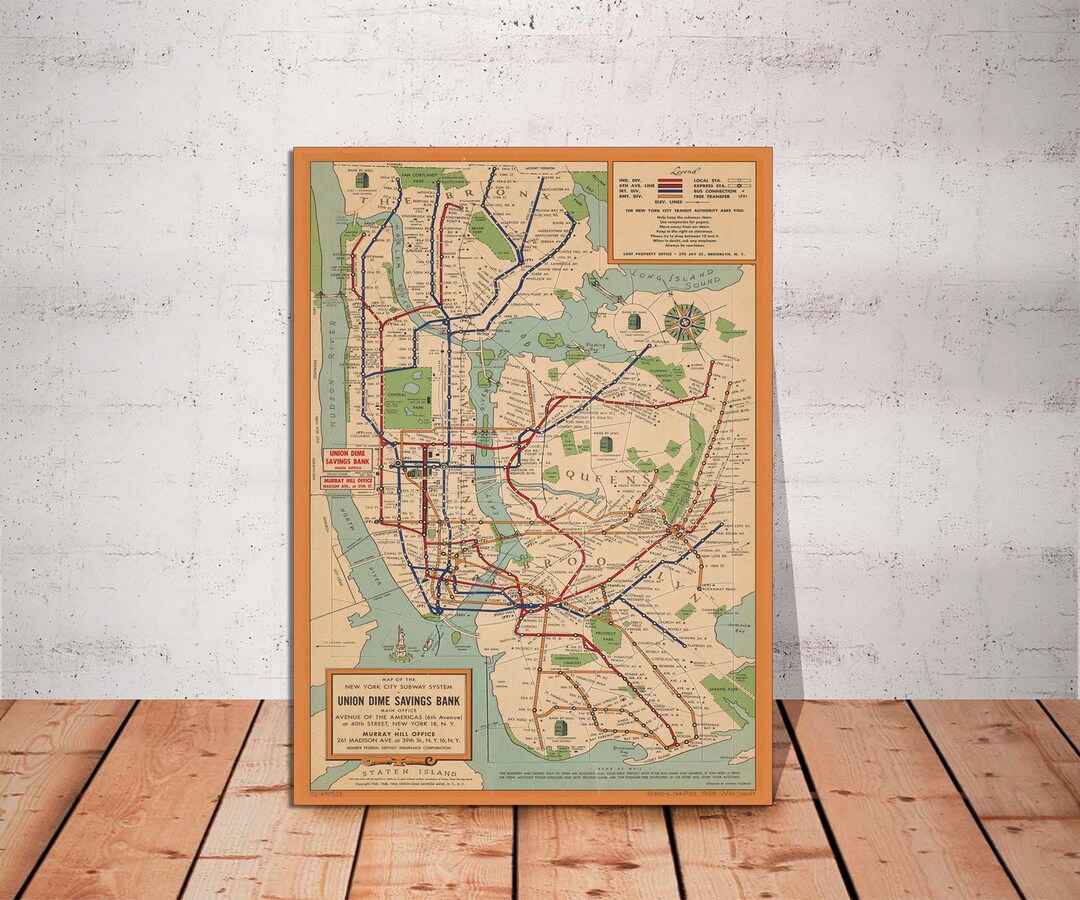 Nyc Subway Map Art