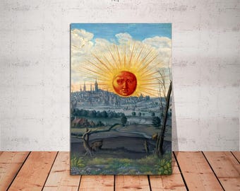 Impresión en lienzo de Splendor Solis: Arte solar vintage, calidad de museo