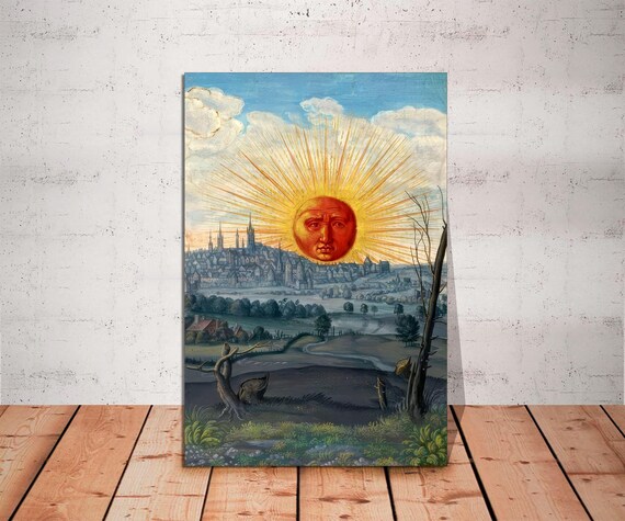 Splendor Solis Canvas Print: Vintage Sun Art, Museum Quality - Etsy