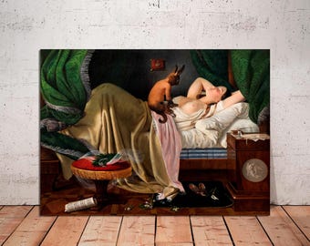 Ditlev Blunck Nightmare Canvas Print: Gothic Dark Academia Wall Art