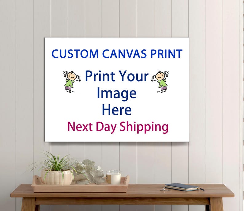 Custom Photo Canvas Print, Gallery Wrapped, Personalized Gift image 1