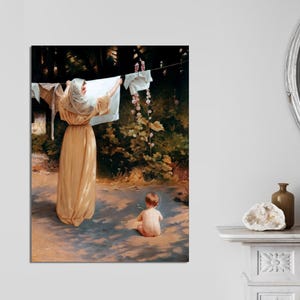 Mary and Jesus Canvas Art: Polish Madonna Religious Painting image 10