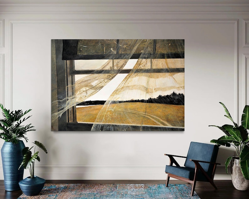 Andrew Wyeth 'Wind From The Sea' Canvas Print - Americana Art Bild 6