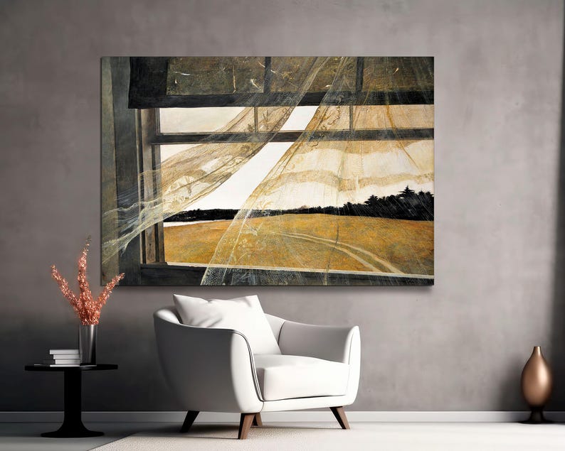 Andrew Wyeth 'Wind From The Sea' Canvas Print - Americana Art Bild 9