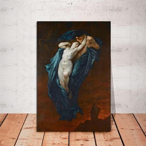 Paolo and Francesca by Gustave Dore, Classic Art Print Gustave Dore, Old Masters Canvas Art Print, Gustave Dore Art on CANVAS READY To HANG.