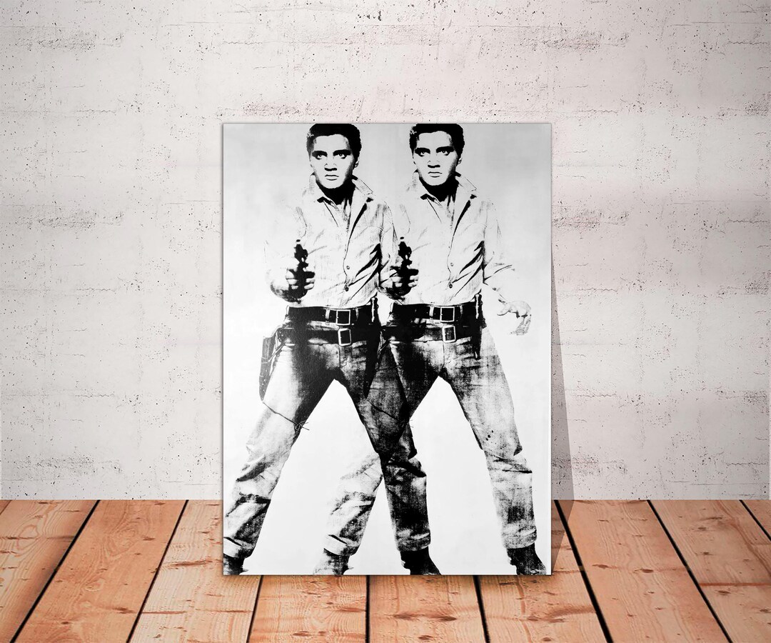 Andy Warhol Double Elvis Canvas Print: Vintage Pop Art, Ready to