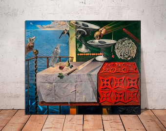 Salvador Dali 'Living Still Life' Canvas Art Print: Surrealist Wall Decor