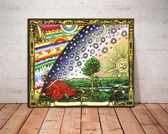 Flammarion Engraving Canvas Print: Cosmos Wall Art, Ready to Hang