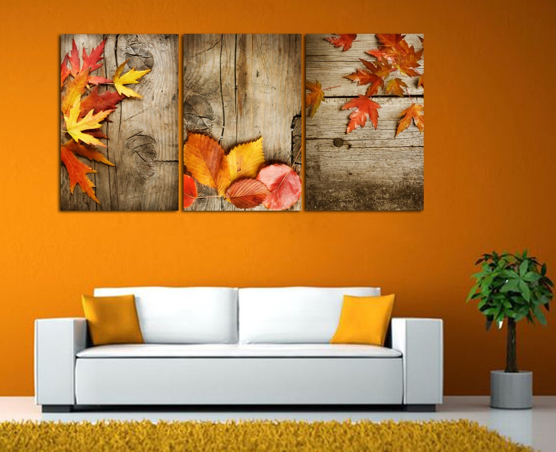 3 Panel Split Canvas Print Horizontal or Vertical Autumn Etsy