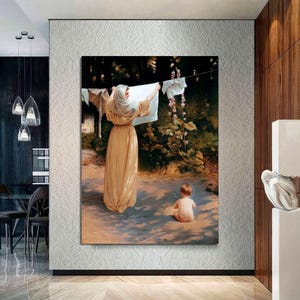 Mary and Jesus Canvas Art: Polish Madonna Religious Painting image 7