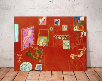 Henri Matisse 'The Red Studio' Giclée Canvas Art Print - Ready to Hang