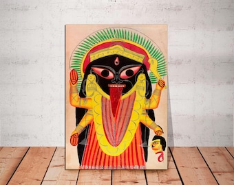Kali Canvas Print: Hindu Goddess Art, Ready to Hang