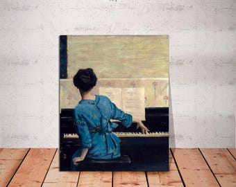William Merritt Chase 'The Keynote' Piano Canvas Wall Art