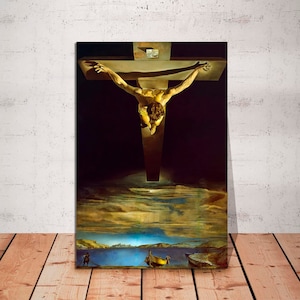 Salvador Dali: Christ of Saint John - Surreal Religious Canvas Art