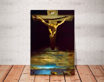 Salvador Dali: Christ of Saint John - Surreal Religious Canvas Art