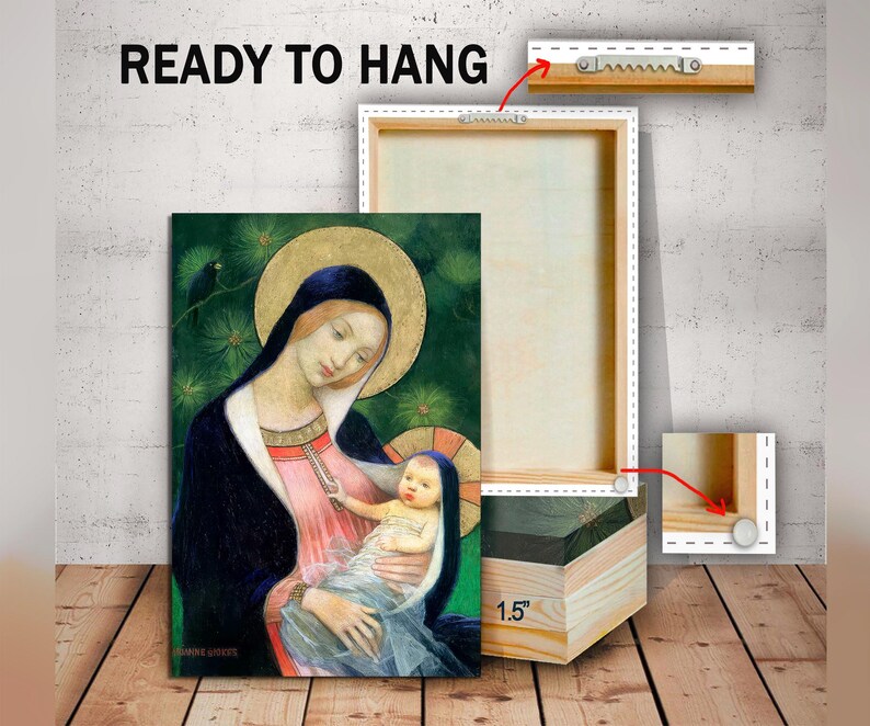 Religious Art, Marianne Stokes, Madonna of the Fir Tree Art, Religious