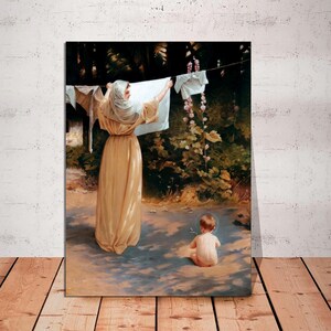 Mary and Jesus Canvas Art: Polish Madonna Religious Painting image 8