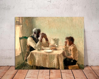The Thankful Poor Canvas Print: Henry Ossawa Tanner, African American Art
