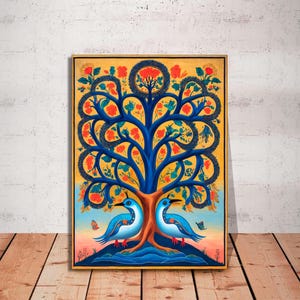Tree of Life Canvas Print: Boho Spiritual Home Decor