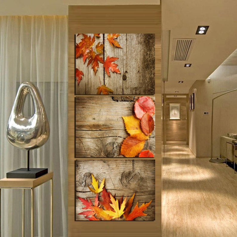 3 Panel Split Canvas Print Horizontal or Vertical Autumn Etsy