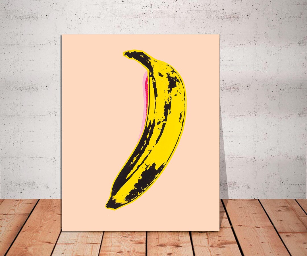 Andy Warhol Banana Pop Art Canvas Print: Modern Wall Decor - Etsy