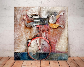 Graciela Boulanger Acrobat Art: Gallery Wrapped Canvas Print