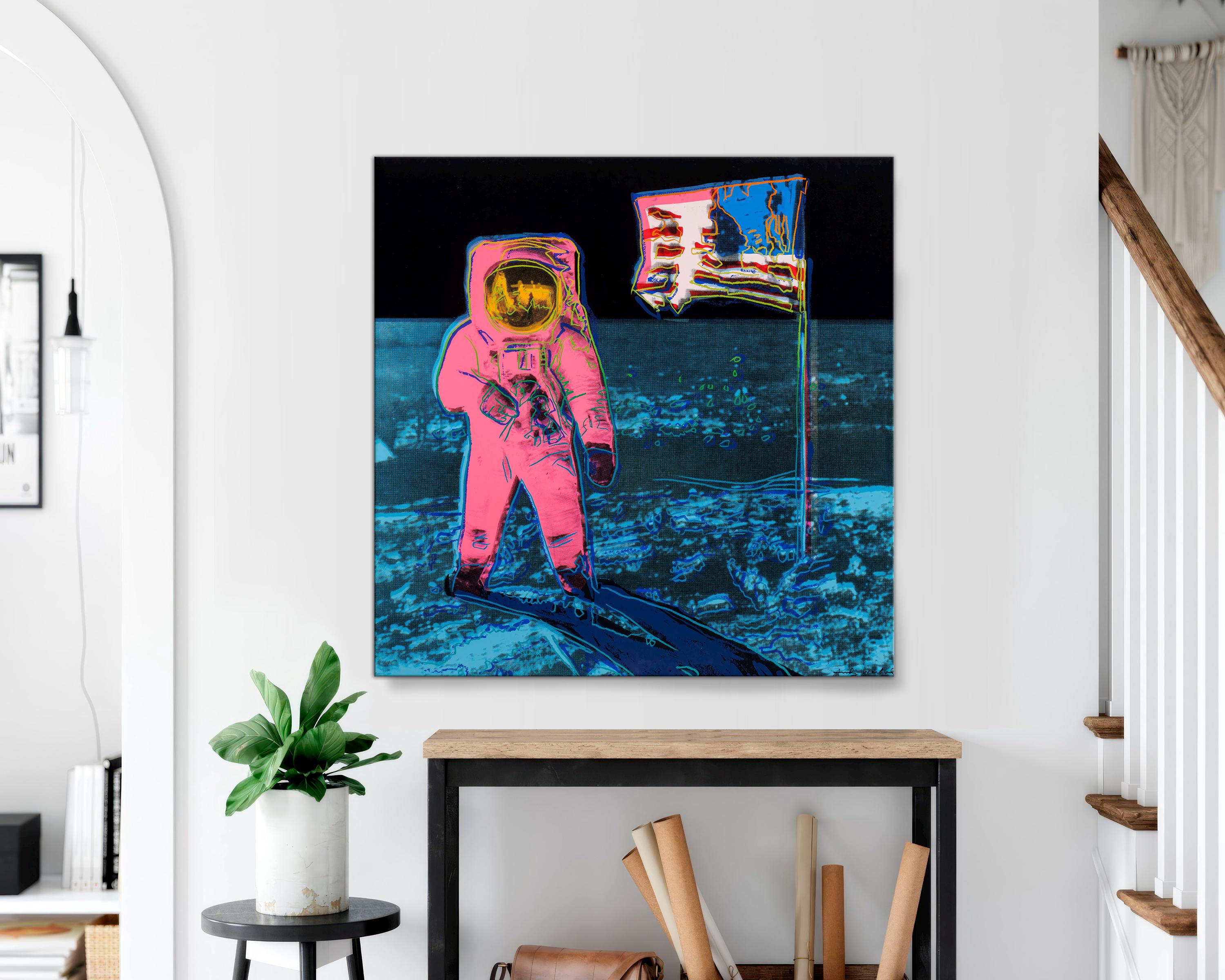 Andy Warhol Moonwalk Canvas Print, Pop Art, Space Decor - Etsy