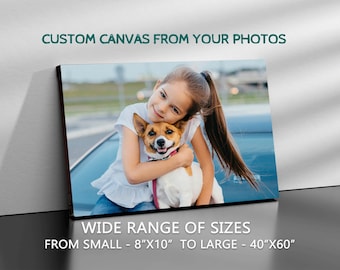 Custom Photo Canvas Print: Personalized Art Gift, Ready to Hang