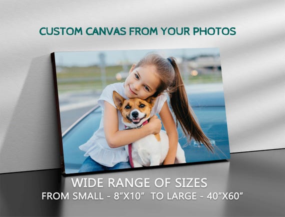Custom Photo Canvas Print: Personalized Art Gift, Ready to Hang