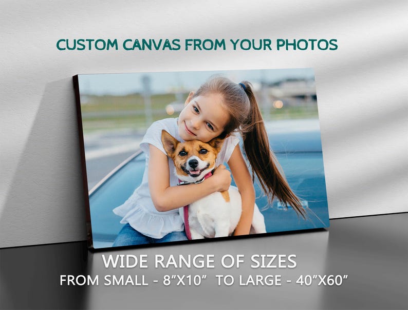 Custom Photo Canvas Print: Personalized Art Gift, Ready to Hang image 1