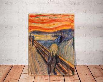 The Scream Canvas Print: Edvard Munch Giclée Fine Art, Expressionist Decor