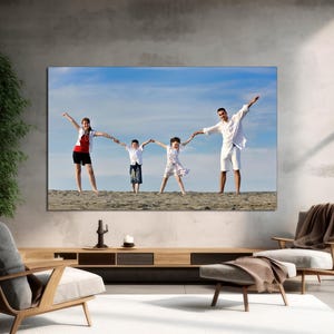 Custom Photo Canvas Print, Gallery Wrapped, Personalized Gift image 7