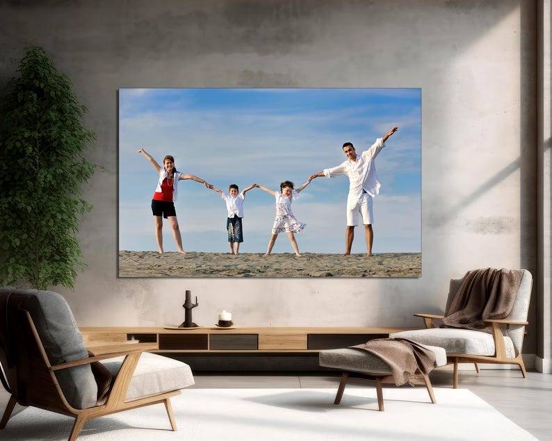 Custom Photo Canvas Print, Gallery Wrapped, Personalized Gift image 7