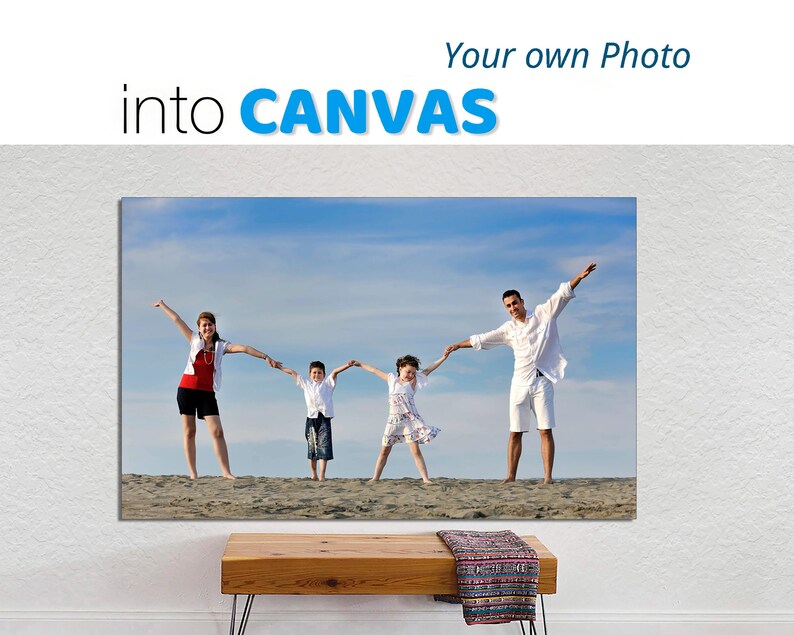 Custom Photo Canvas Print, Gallery Wrapped, Personalized Gift image 6
