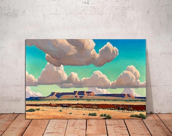 Maynard Dixon 'Wide Lands of the Navajo' Canvas Print: Western Art Ready to Hang