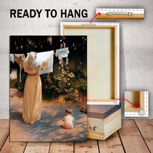 Mary and Jesus Canvas Art: Polish Madonna Religious Painting image 3