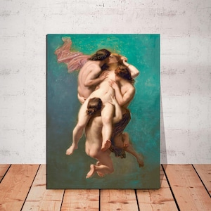 Octave Tassaert Canvas Print: Victorian Reverse Harem Art, Ready to Hang