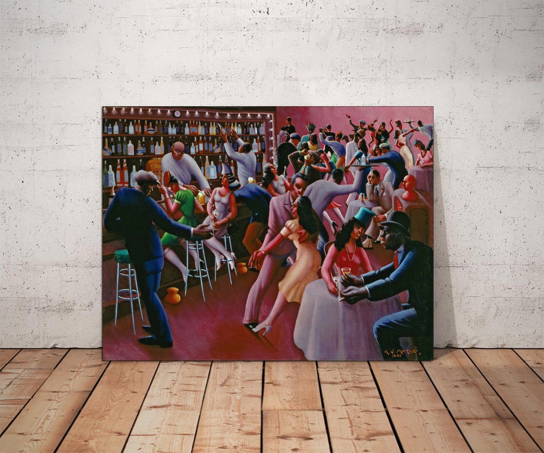 Nightlife by Archibald John Motley Jr. Canvas Wall Art Wall Art