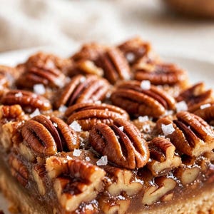 Recept voor pecannotenreepjes (PDF) | Pecannotenreepjes met gezouten bruine boter | Pecannotenreepjes met ahornsiroop | Digitale download