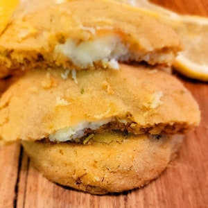 Käsekuchen-Zitronen-Plätzchen-Rezept. Hausgemachtes Gourmet-Plätzchen-Rezept.