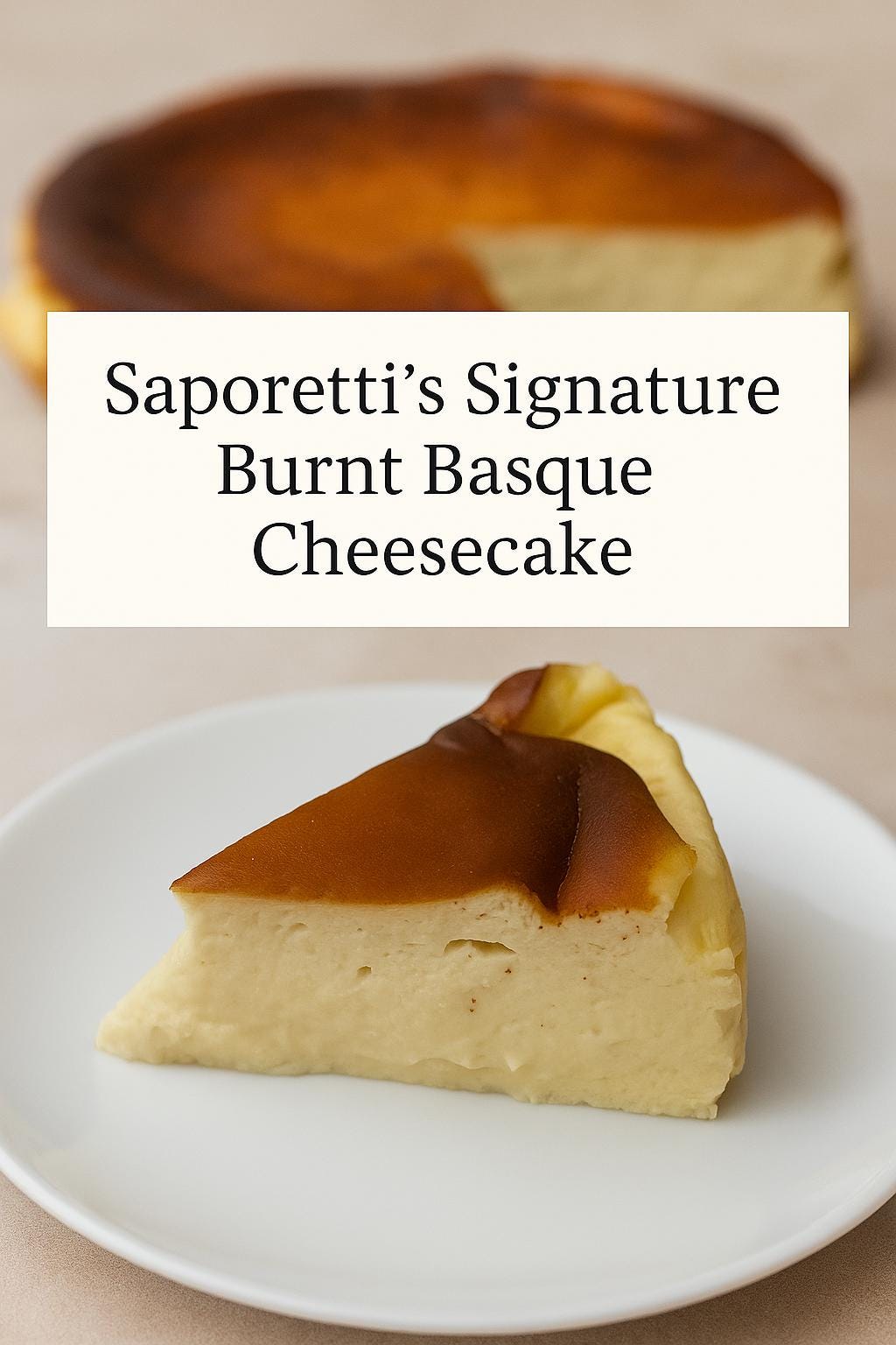 The Best Burnt Basque Cheesecake No Crust Creamy Baked Dessert