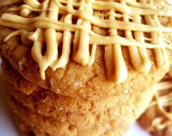 Vegan Peanut Butter Cookies Recipe PDF | Soft Chewy Cookies | Digital Download | Dairy-Free Baking Recipe