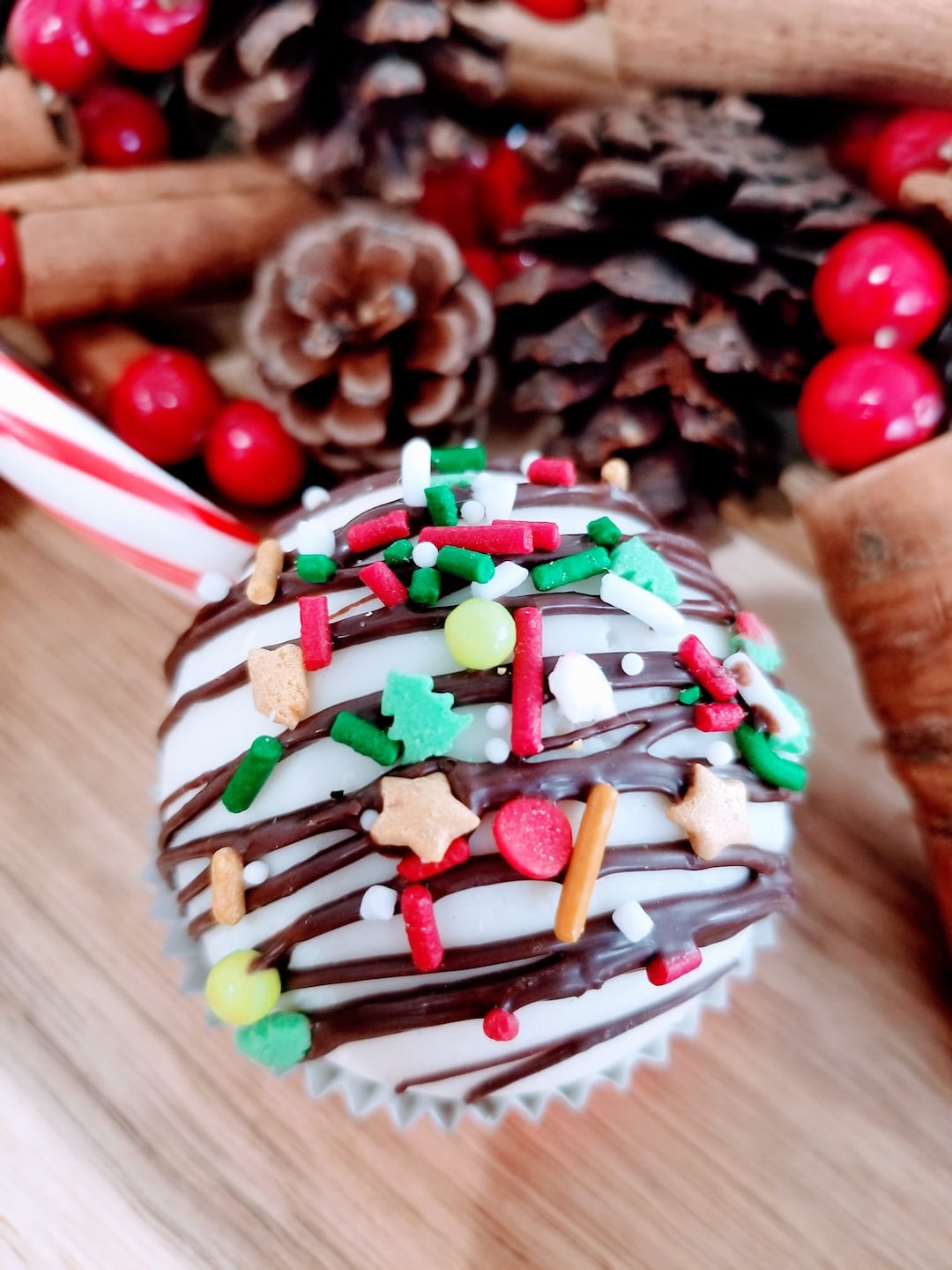 Set of 4 Christmas Hot Cocoa Bombs Hot Chocolate Milk - Etsy