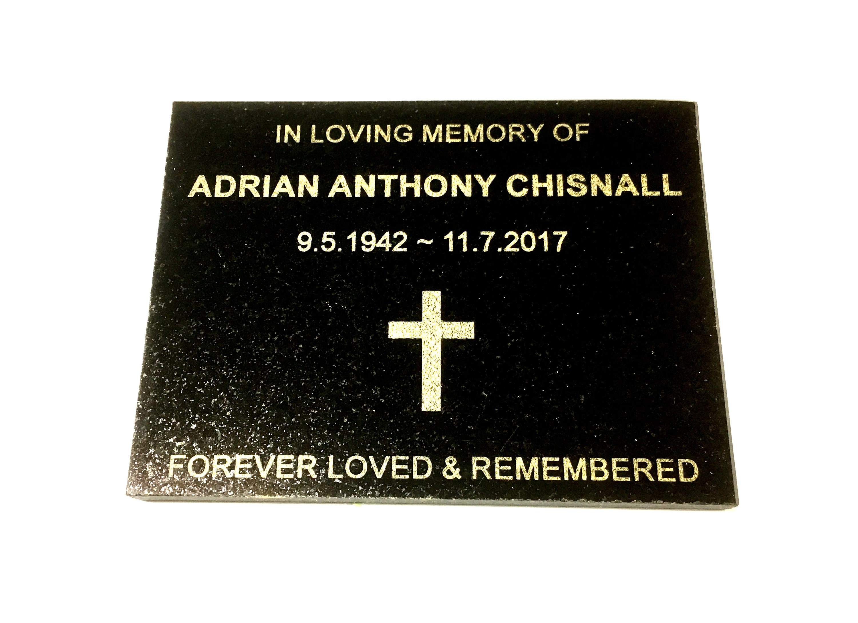 GRAVE MEMORIAL PLAQUE Customised Laser Engraved With Your Etsy Australia