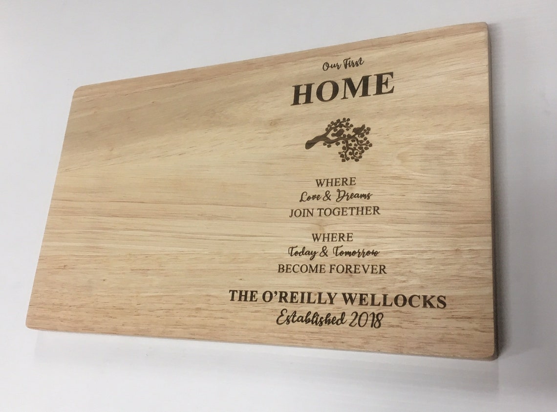 Customised Laser Engraved Chopping Board 380x230mm Etsy