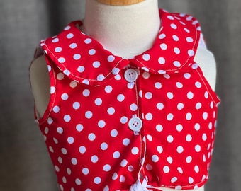 Minnie Mouse inspired crop top / Minnie Mouse/ Minnie party/ Disney party/ toddlers crop top / girls crop top / custom Disney outfit