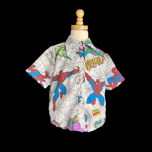 Spider-Man button up
