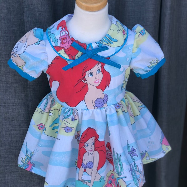 Vintage inspired Little Mermaid dress - Ariel dress- 90s nostalgia