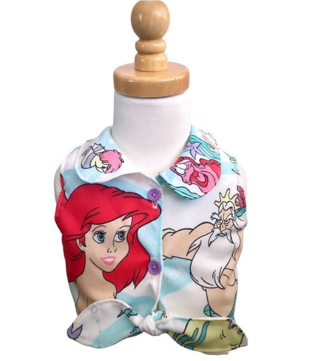 Kids Little Mermaid Crop Top Etsy